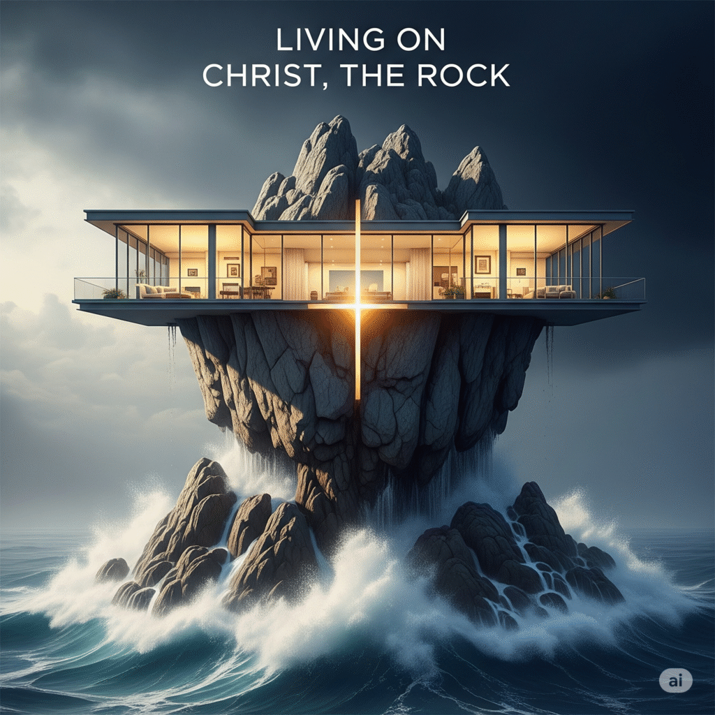 Living on Christ the rock 
